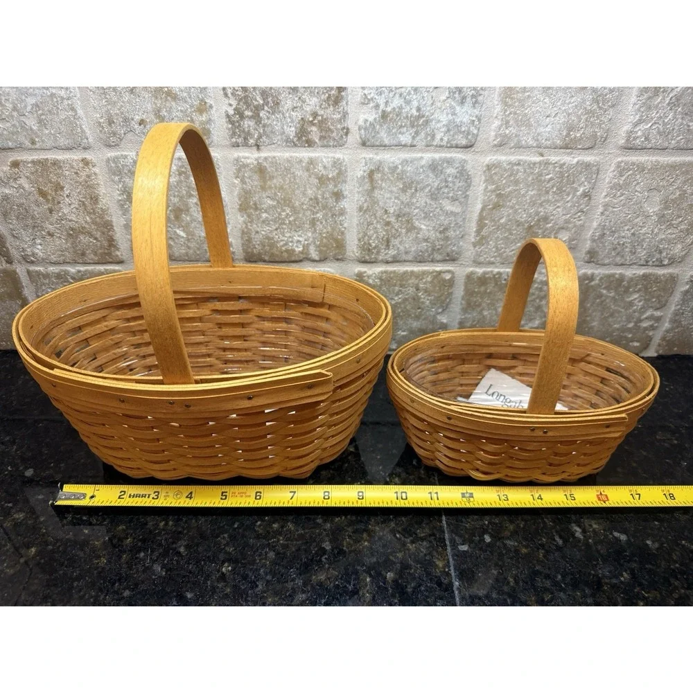 Longaberger Collector Club Rare 2000‎ Century Basket Double Set Retired NEW